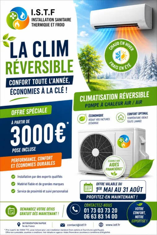 PAC AIR-AIR, offre du 1er Mai 2026 au 31.08.2026