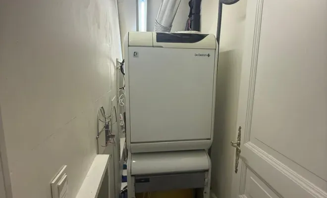 Installation d'une chaudière au sol gaz Frisquet à Buc, Versailles, I.S.T.F