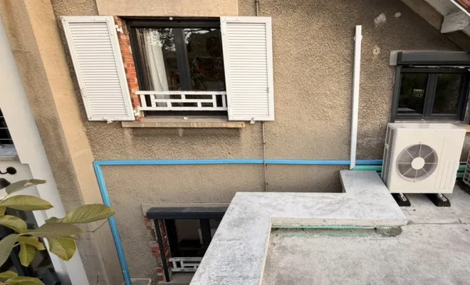 installation d'une pompe à chaleur air-eau De Dietrich à Houilles 78 800, en Yvelines, Versailles, I.S.T.F