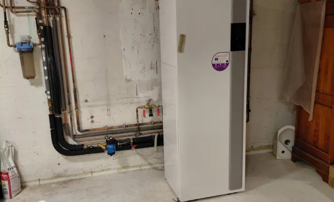 Pompe à chaleur air-eau ATLANTIC usage chauffage et eau chaude sanitaire pour maison individuelle de 139 m2